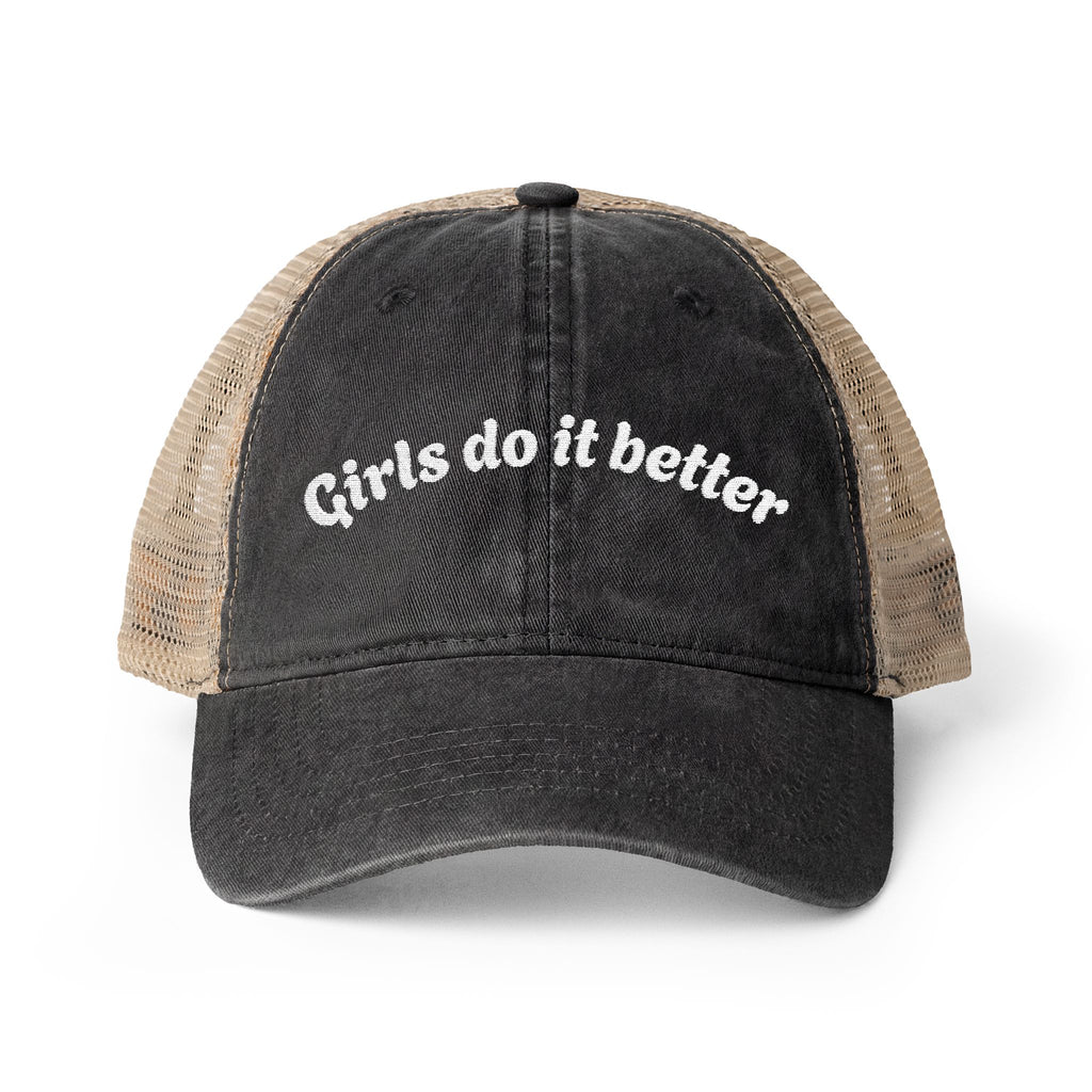 Women's Washed Mesh-Back Cap