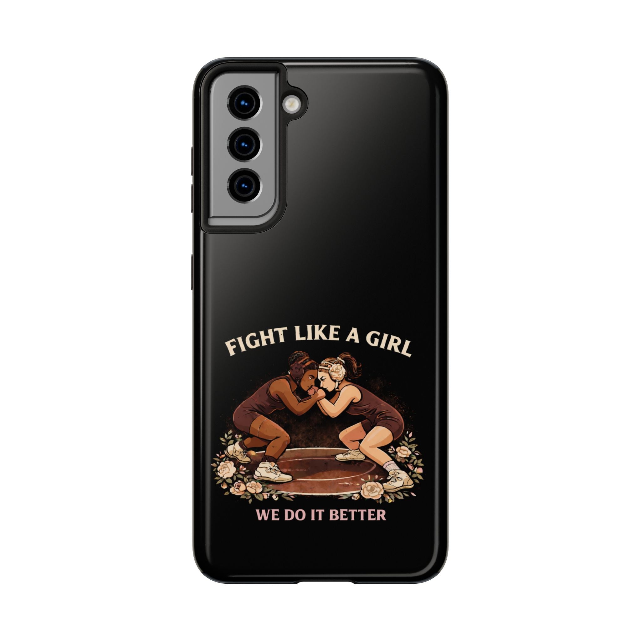 Phone Case — “Fight Like a Girl” Vintage Wrestlers Protective Phone Case