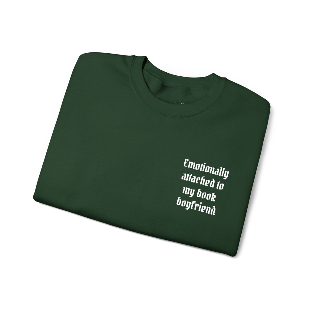 Crewneck Sweatshirt - "Friendship Awakened is My Best Boyfriend" Minimal Chest Graphic