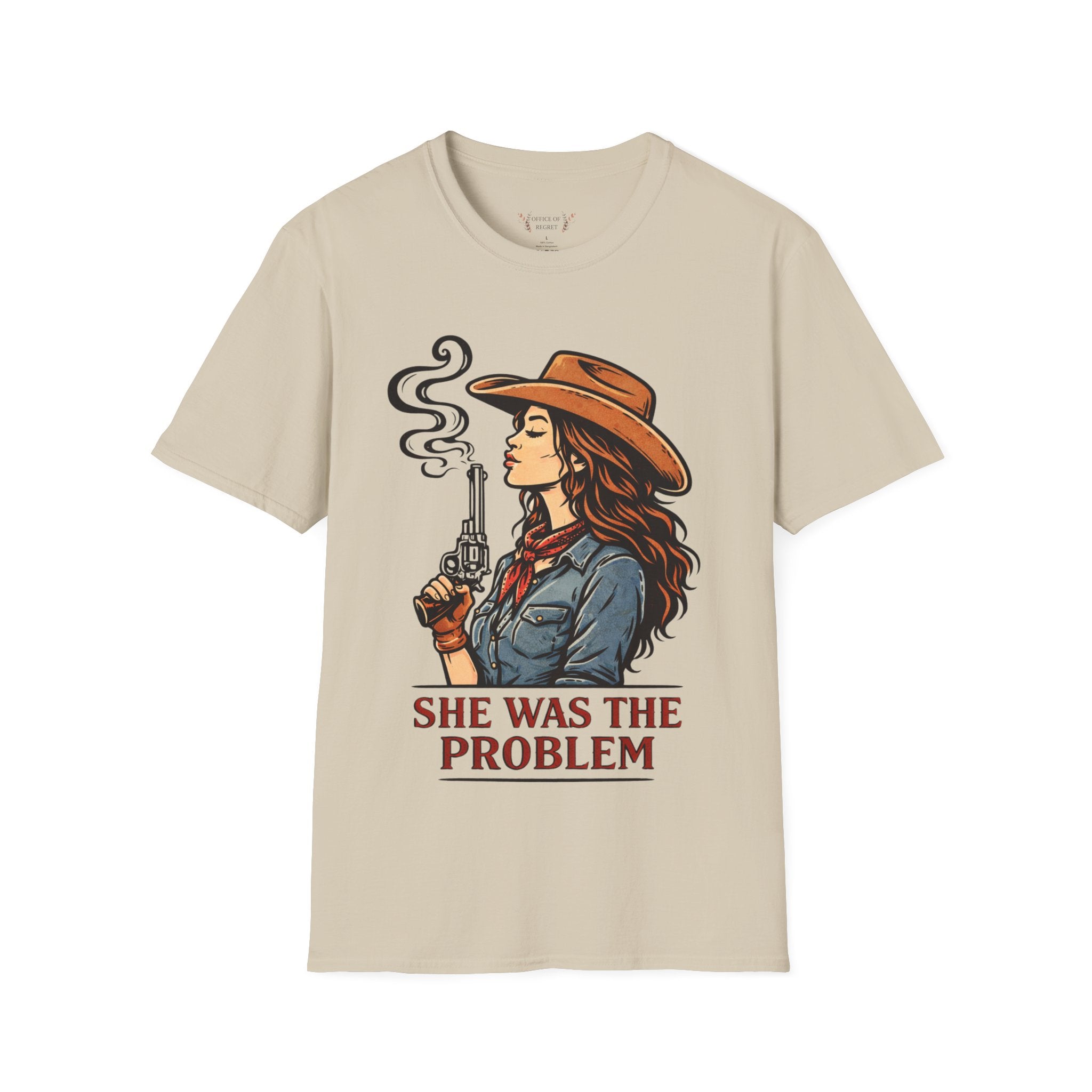She Was The Problem Western Cowgirl T-Shirt