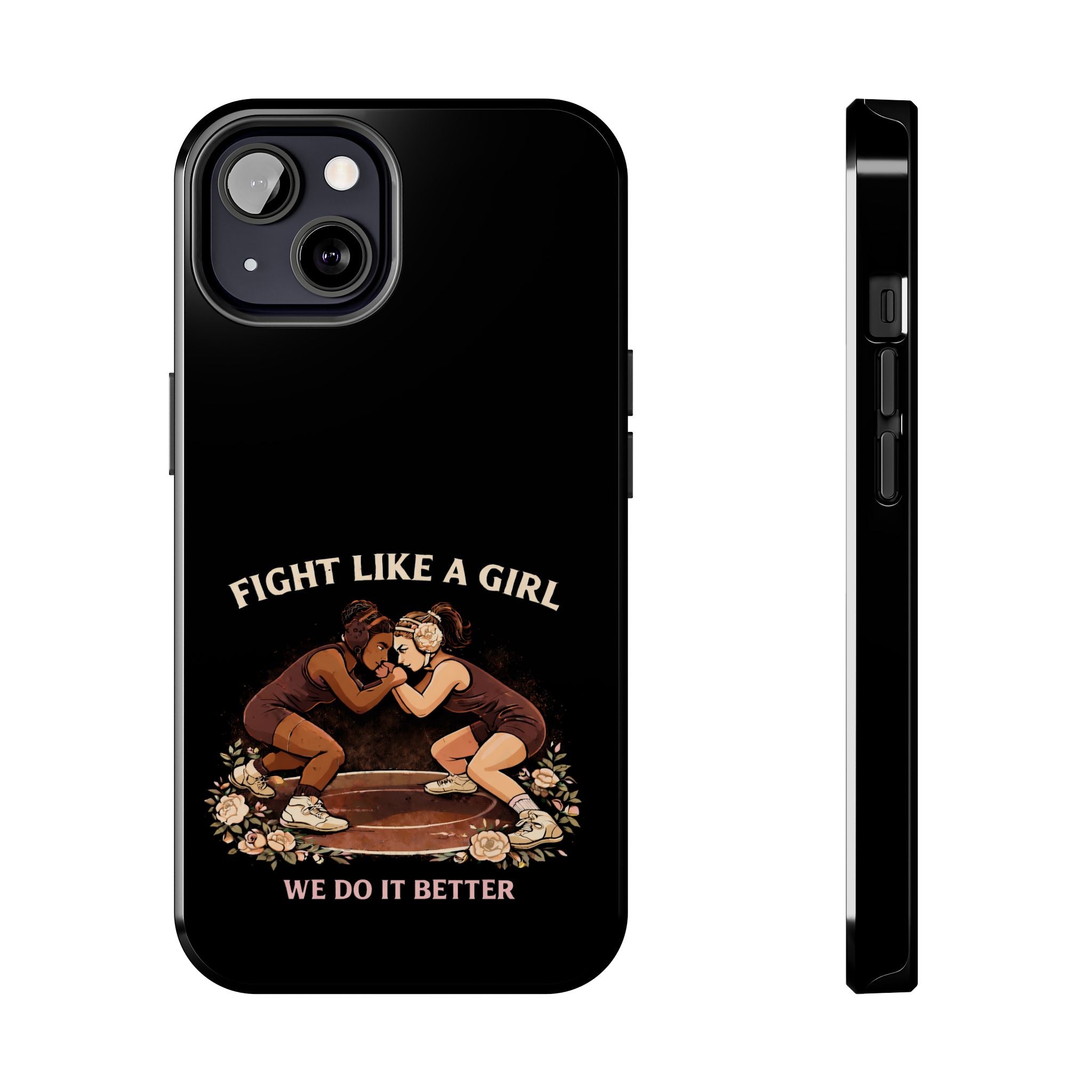 Phone Case — “Fight Like a Girl” Vintage Wrestlers Protective Phone Case