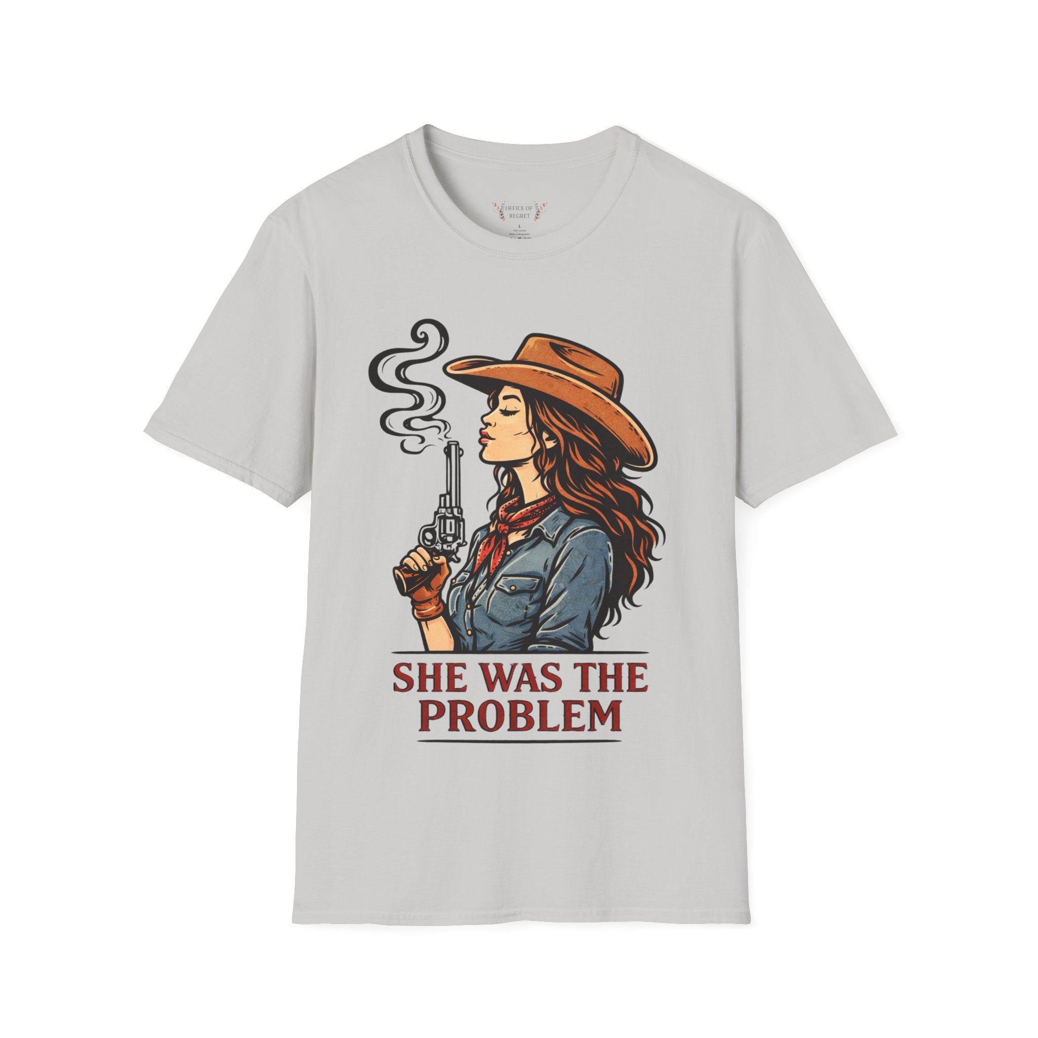 She Was The Problem Western Cowgirl T-Shirt
