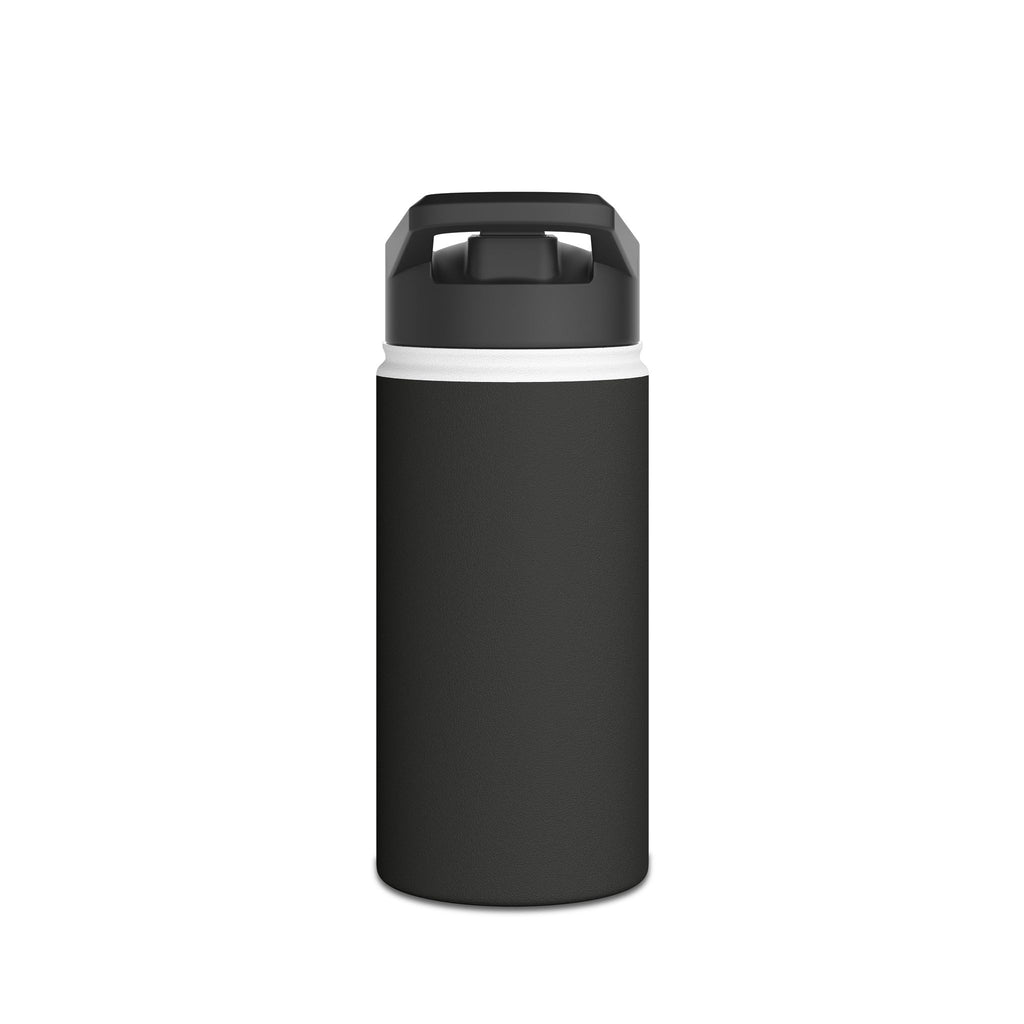 Skeleton & Moon Stainless Steel Water Bottle — Gothic Moonlit Skull Design