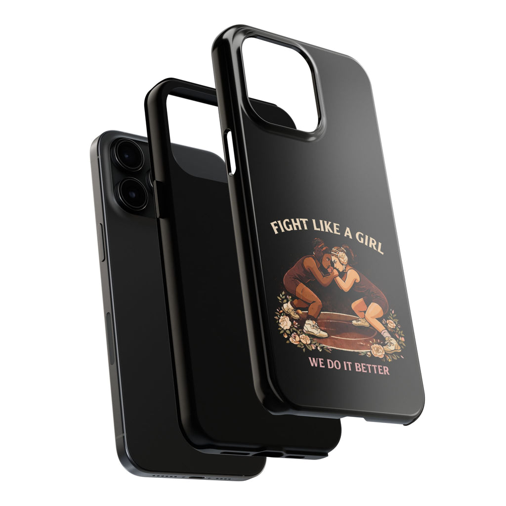 Phone Case — “Fight Like a Girl” Vintage Wrestlers Protective Phone Case