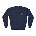 Youth Crewneck Sweatshirt "Emotionally Attached to My Book Boyfriend" – Cozy Literary Teen Sweatshirt