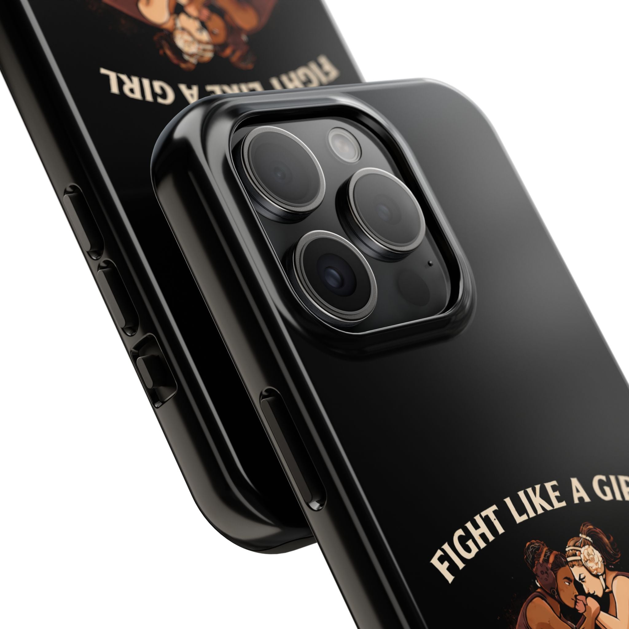 Phone Case — “Fight Like a Girl” Vintage Wrestlers Protective Phone Case