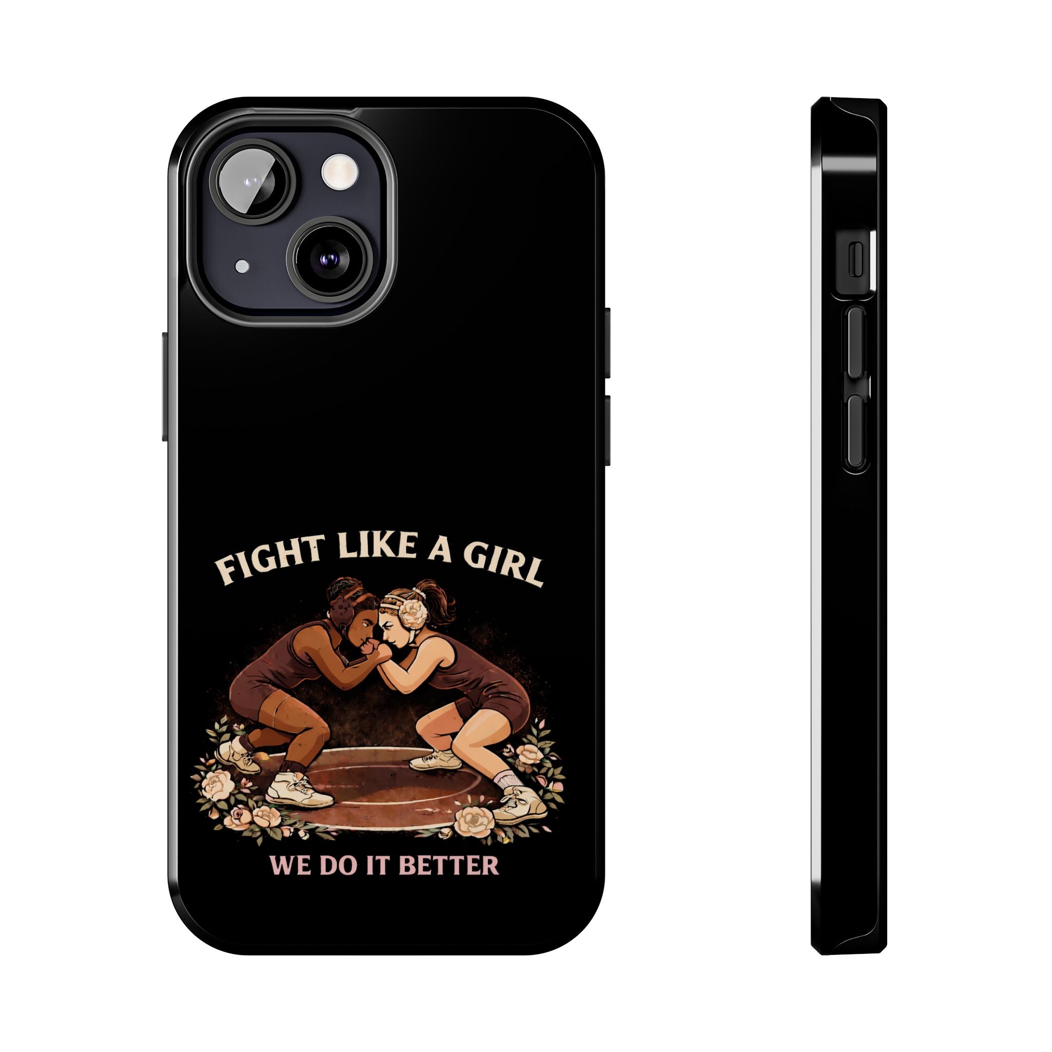 Phone Case — “Fight Like a Girl” Vintage Wrestlers Protective Phone Case