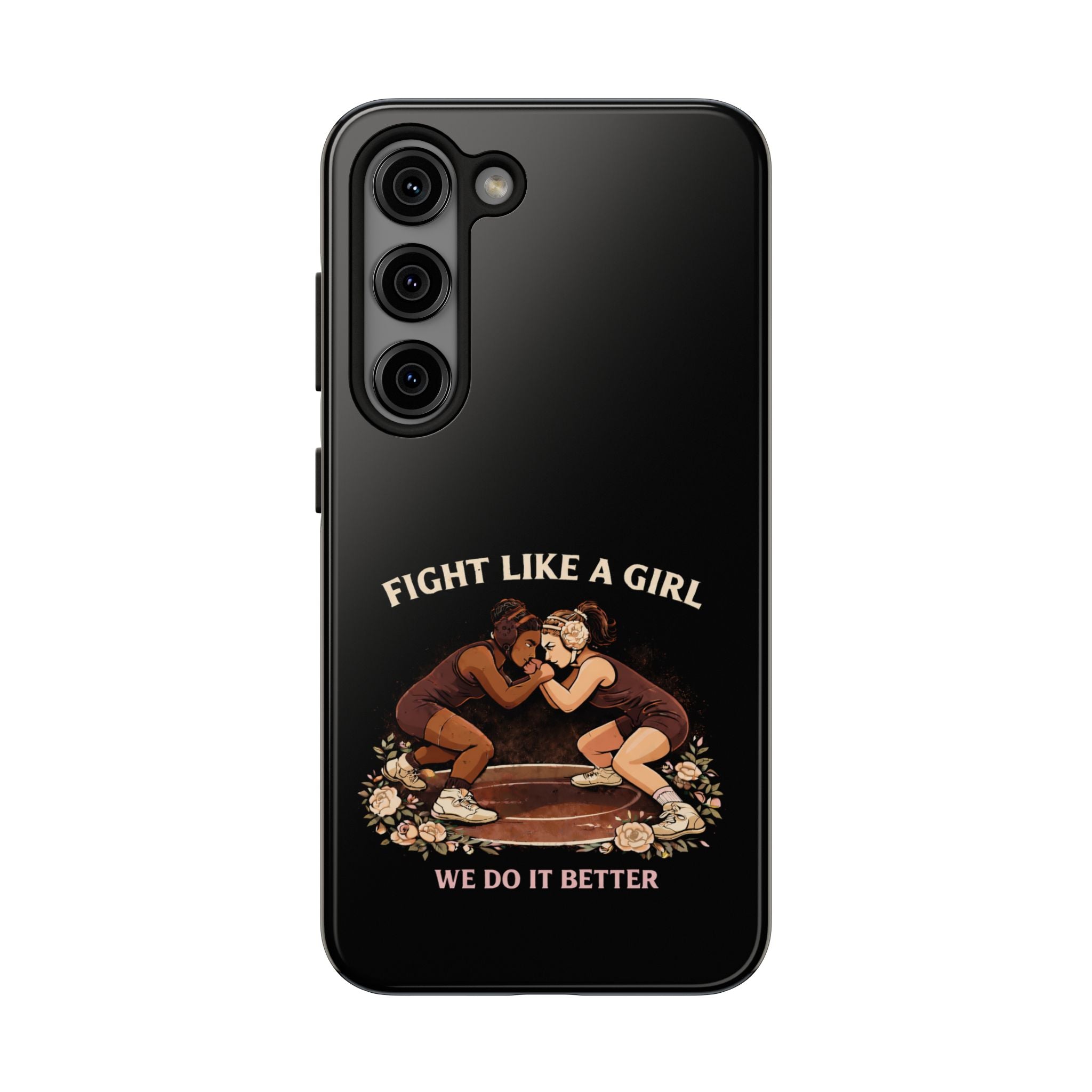 Phone Case — “Fight Like a Girl” Vintage Wrestlers Protective Phone Case