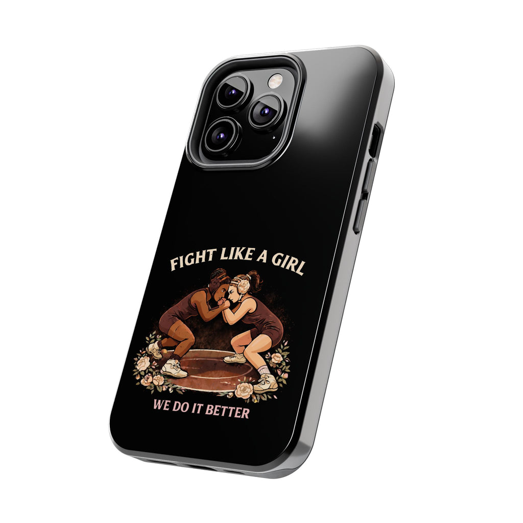 Phone Case — “Fight Like a Girl” Vintage Wrestlers Protective Phone Case
