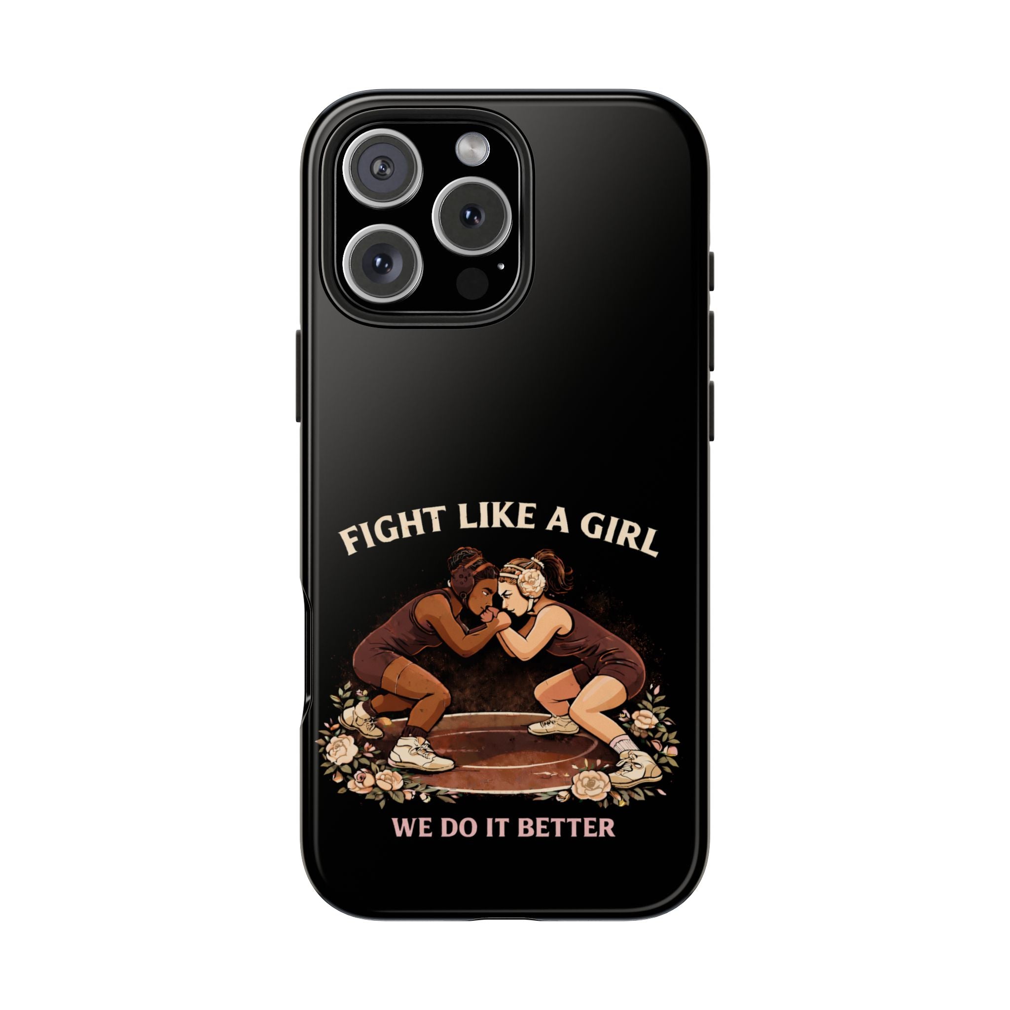 Phone Case — “Fight Like a Girl” Vintage Wrestlers Protective Phone Case