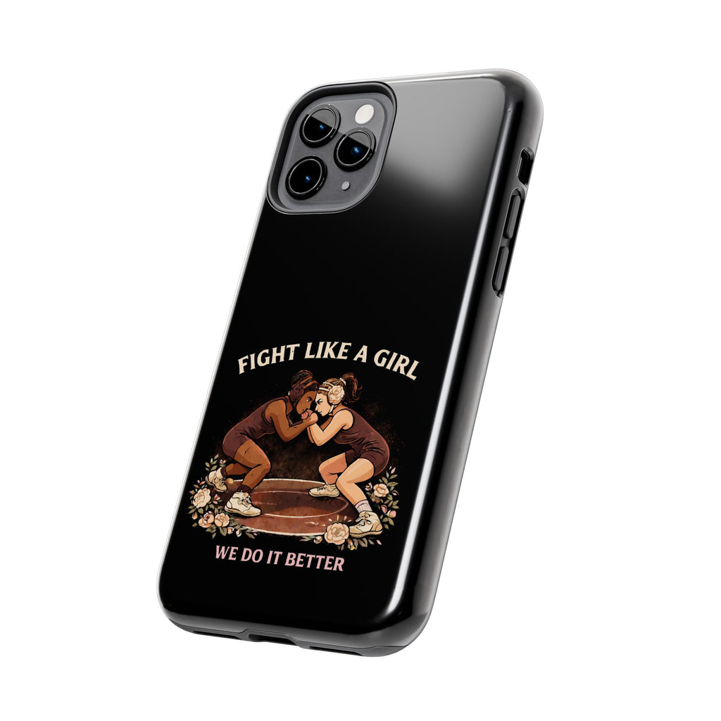 Phone Case — “Fight Like a Girl” Vintage Wrestlers Protective Phone Case