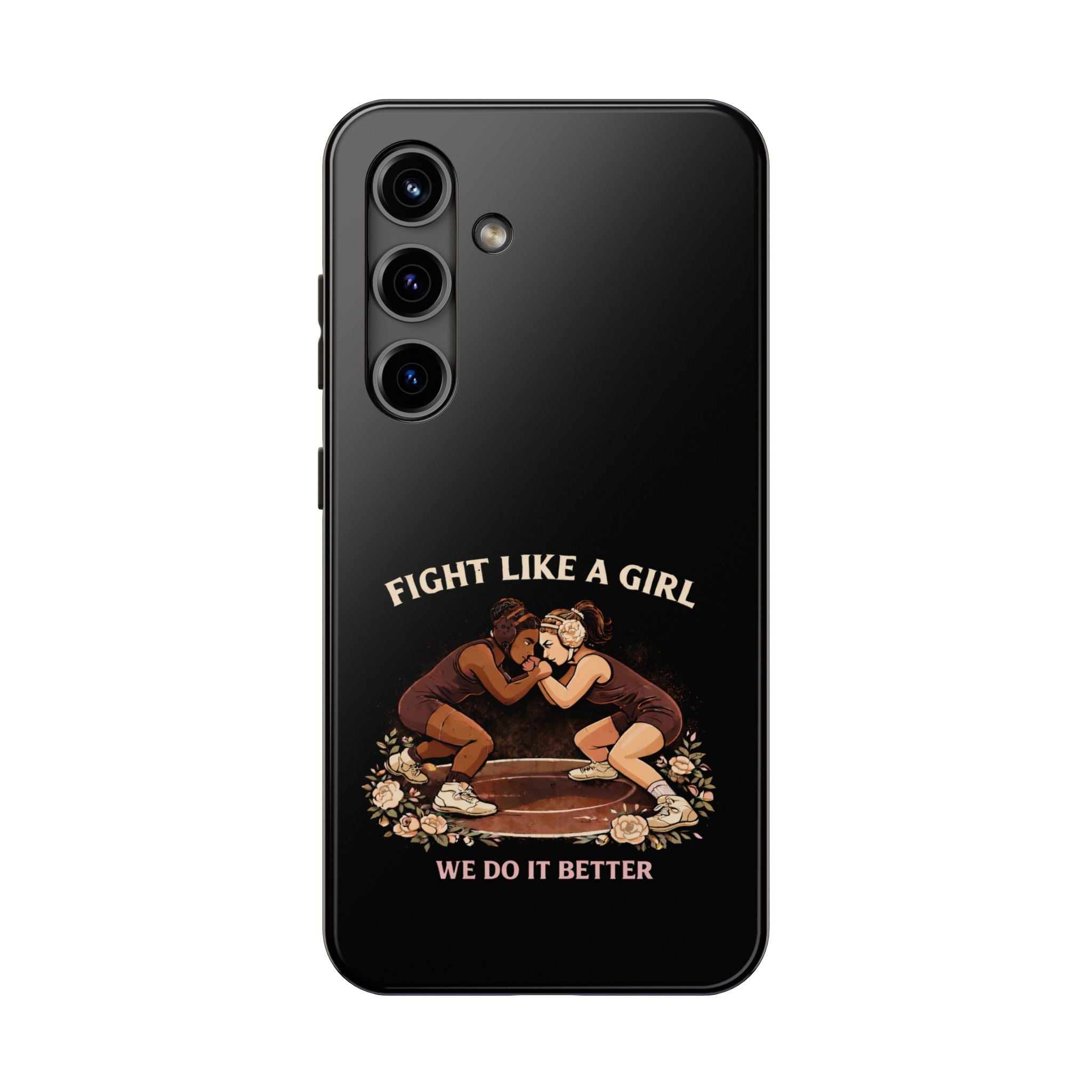 Phone Case — “Fight Like a Girl” Vintage Wrestlers Protective Phone Case