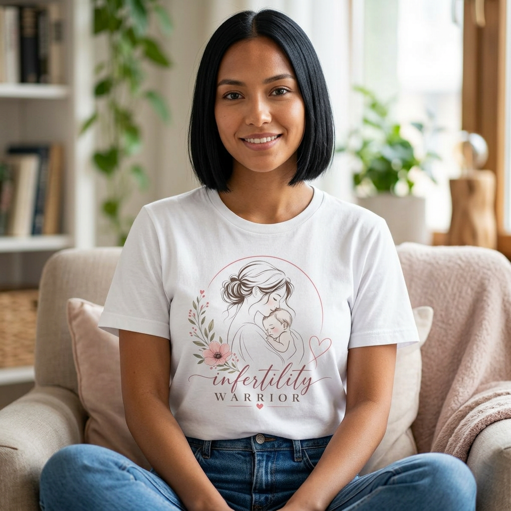 Infertility Warrior T-Shirt — Supportive Mother's Day Tee