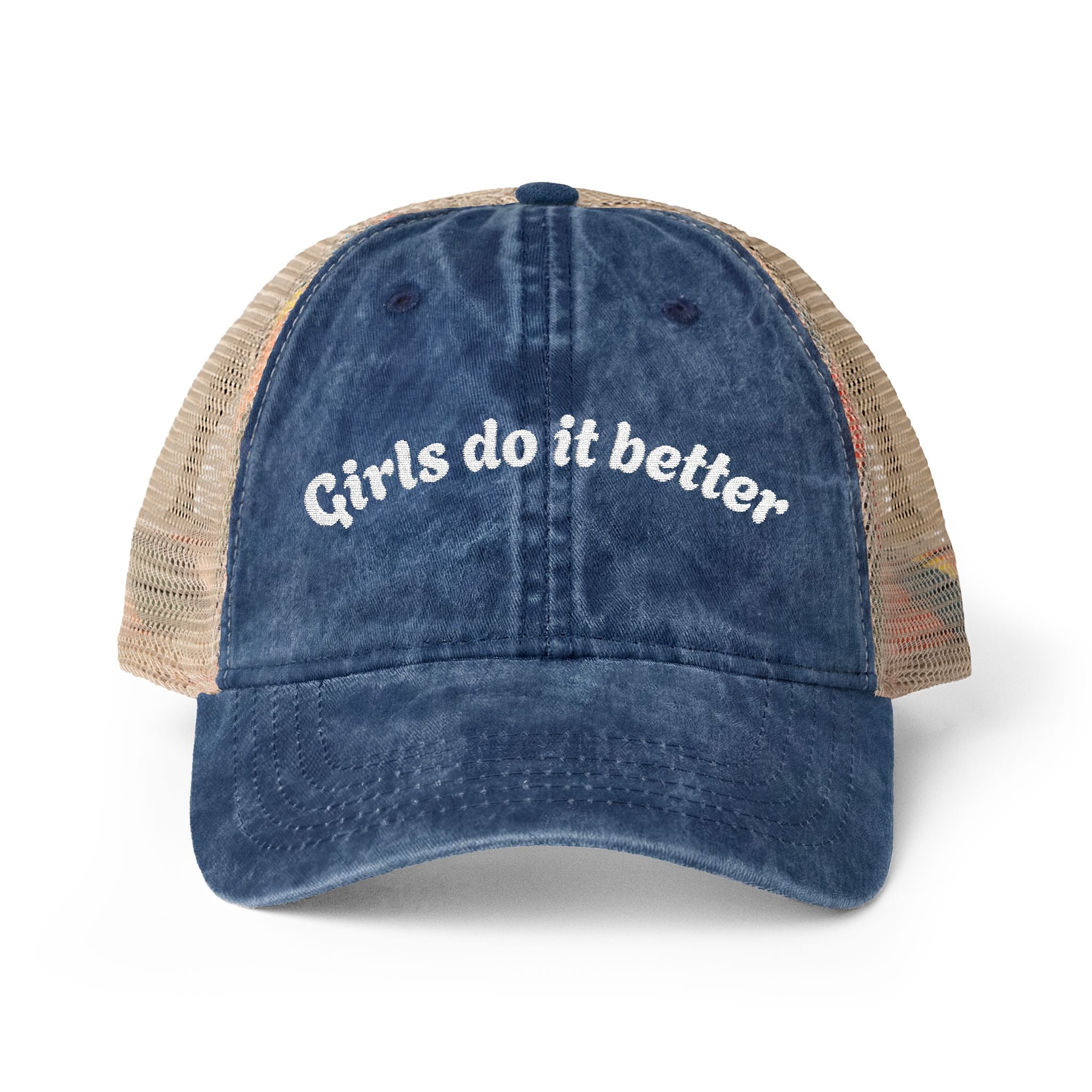 Women's Washed Mesh-Back Cap