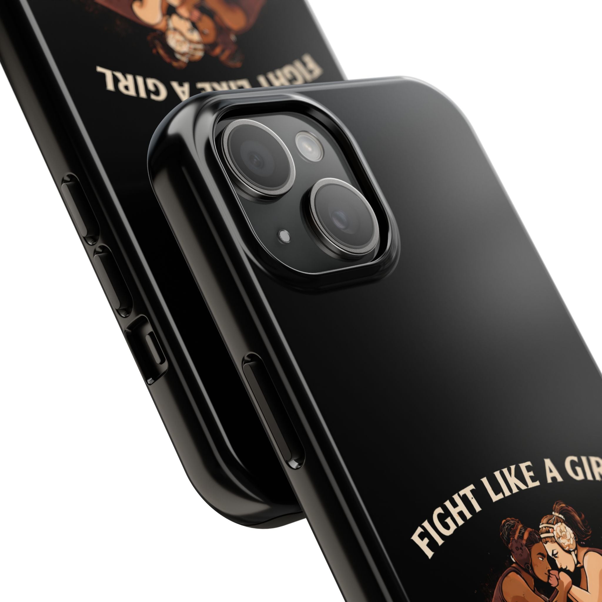 Phone Case — “Fight Like a Girl” Vintage Wrestlers Protective Phone Case