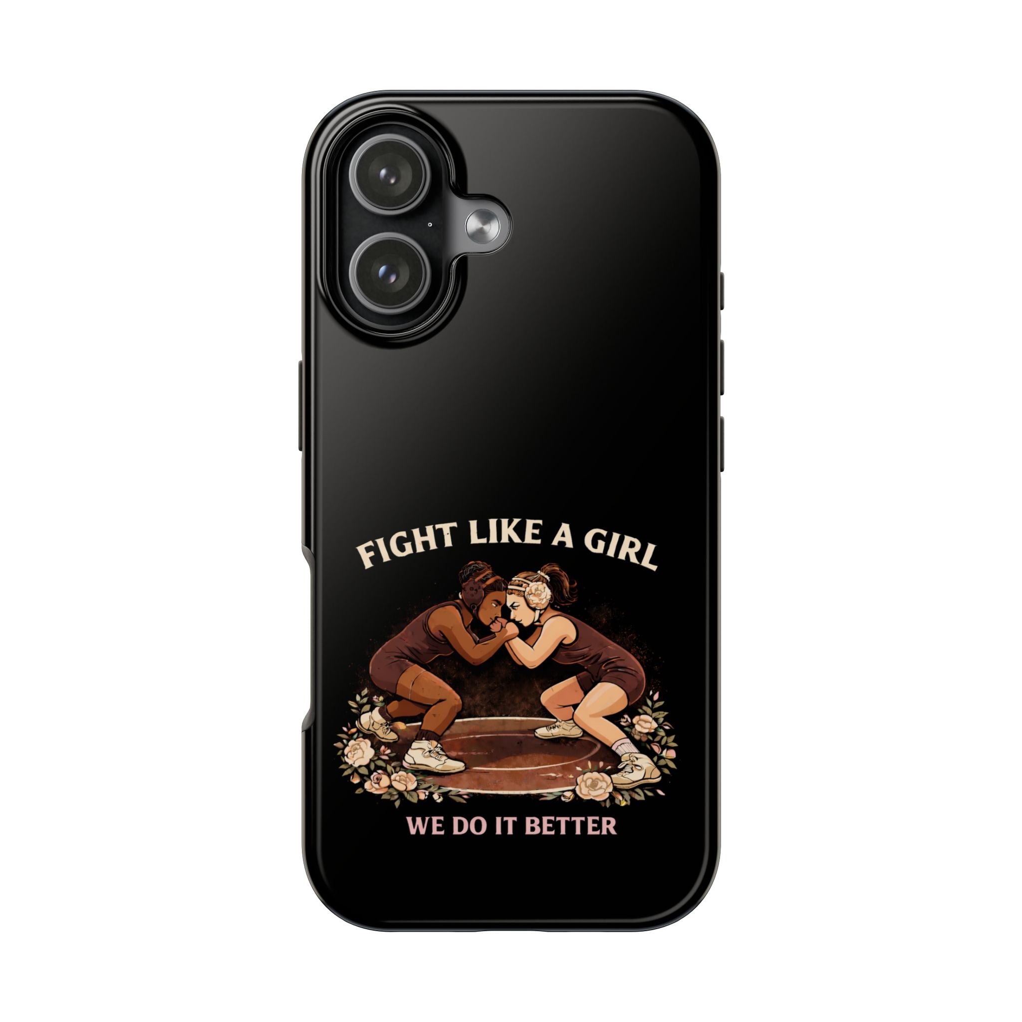 Phone Case — “Fight Like a Girl” Vintage Wrestlers Protective Phone Case