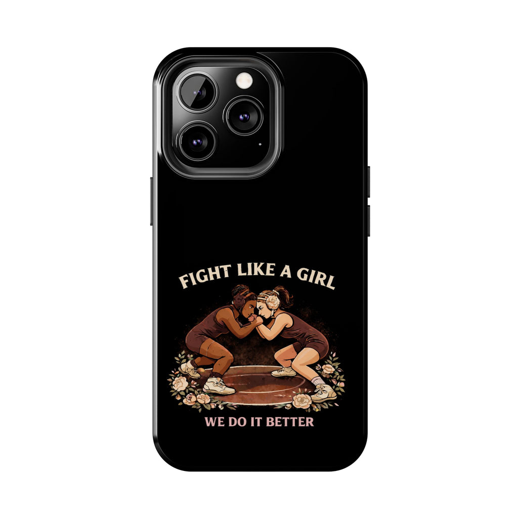 Phone Case — “Fight Like a Girl” Vintage Wrestlers Protective Phone Case