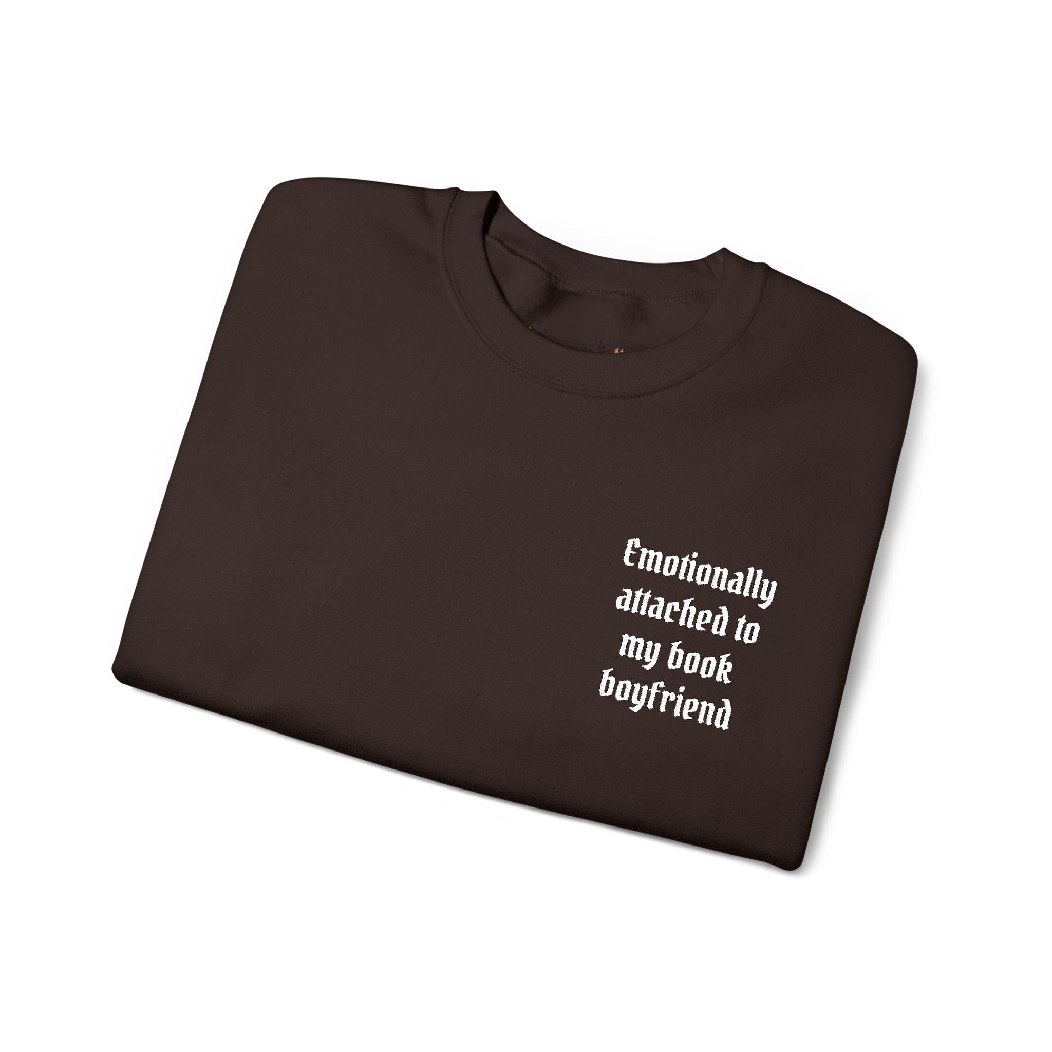 Crewneck Sweatshirt - "Friendship Awakened is My Best Boyfriend" Minimal Chest Graphic