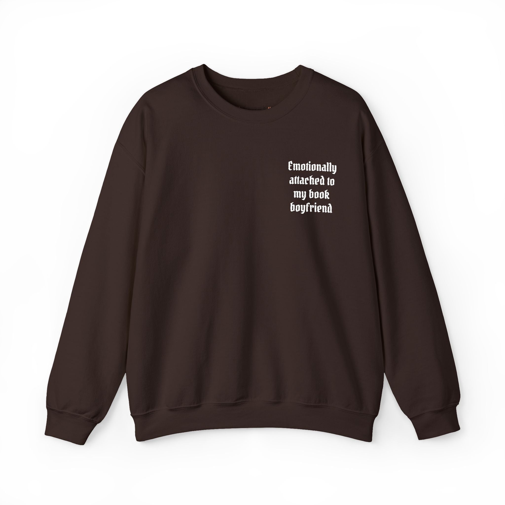 Crewneck Sweatshirt - "Friendship Awakened is My Best Boyfriend" Minimal Chest Graphic