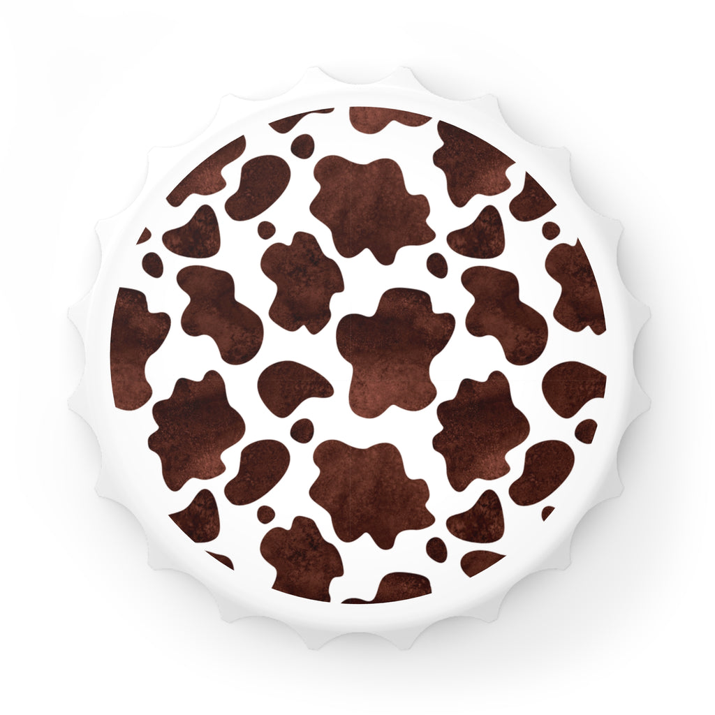 Cow Print Bottle Opener — Rustic Farmhouse Bar Tool