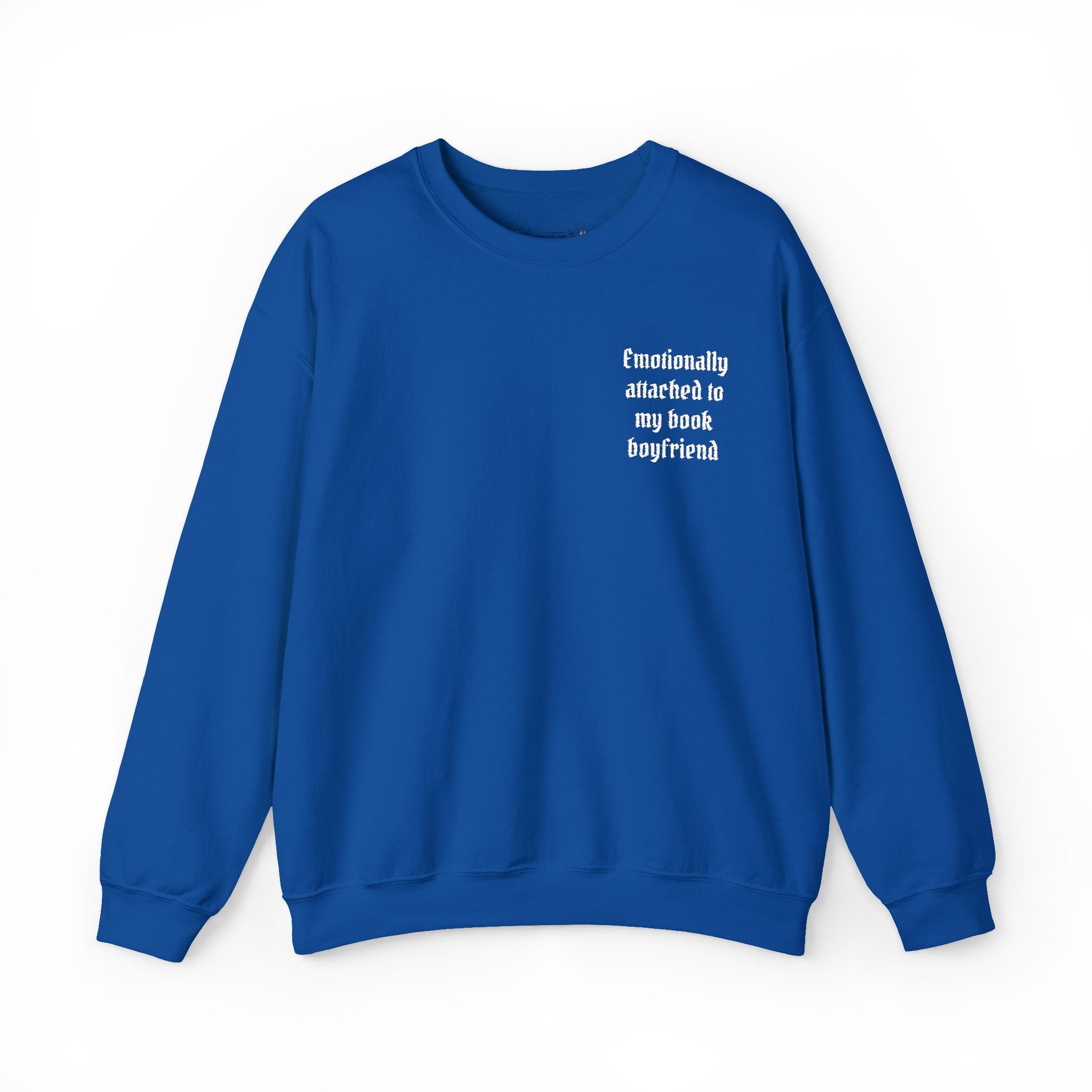 Crewneck Sweatshirt - "Friendship Awakened is My Best Boyfriend" Minimal Chest Graphic