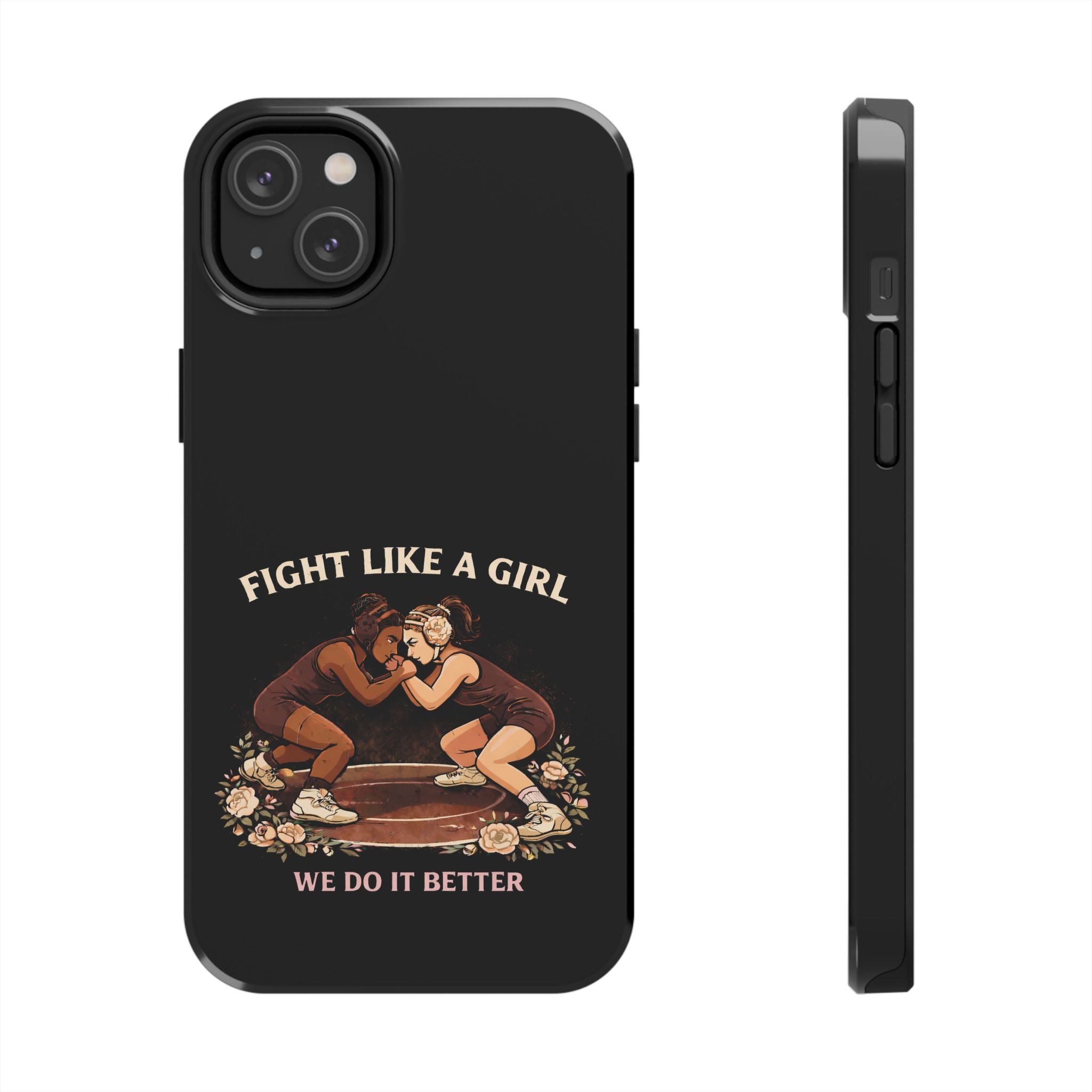 Phone Case — “Fight Like a Girl” Vintage Wrestlers Protective Phone Case