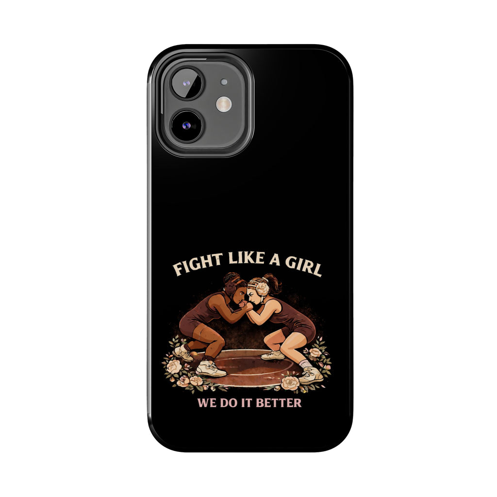 Phone Case — “Fight Like a Girl” Vintage Wrestlers Protective Phone Case
