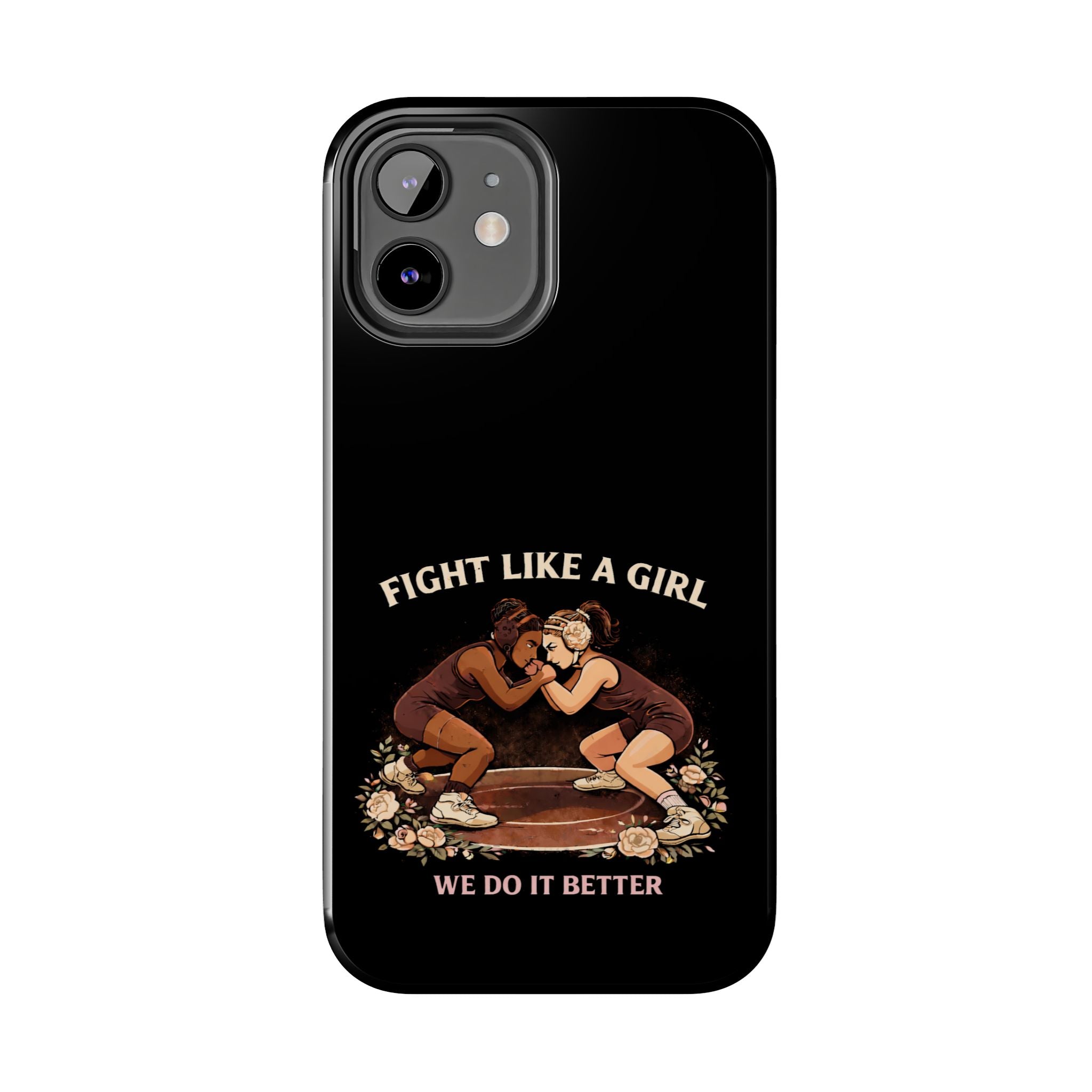 Phone Case — “Fight Like a Girl” Vintage Wrestlers Protective Phone Case