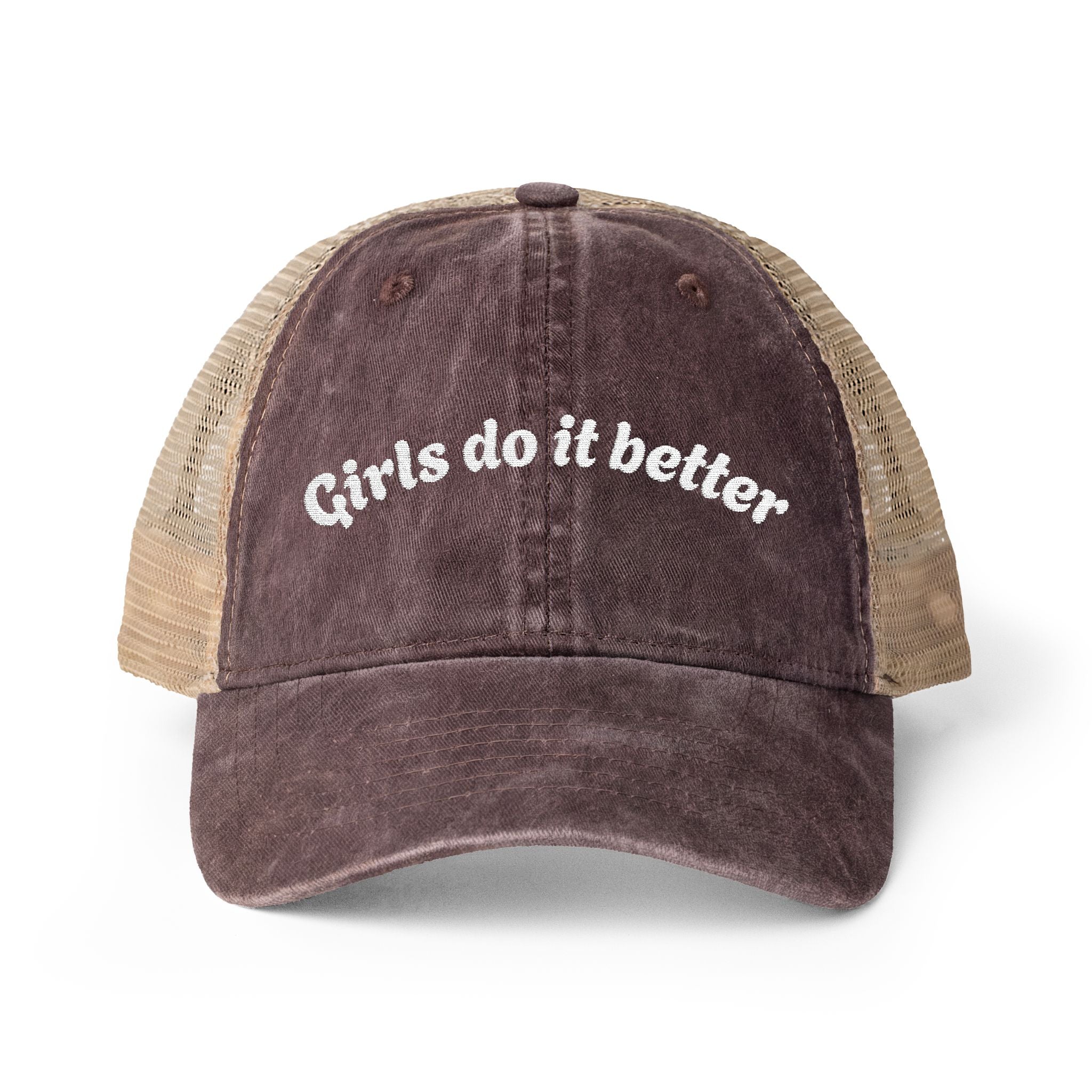 Women's Washed Mesh-Back Cap