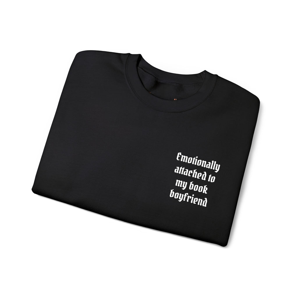 Crewneck Sweatshirt - "Friendship Awakened is My Best Boyfriend" Minimal Chest Graphic