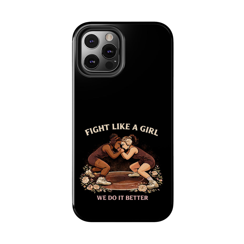 Phone Case — “Fight Like a Girl” Vintage Wrestlers Protective Phone Case