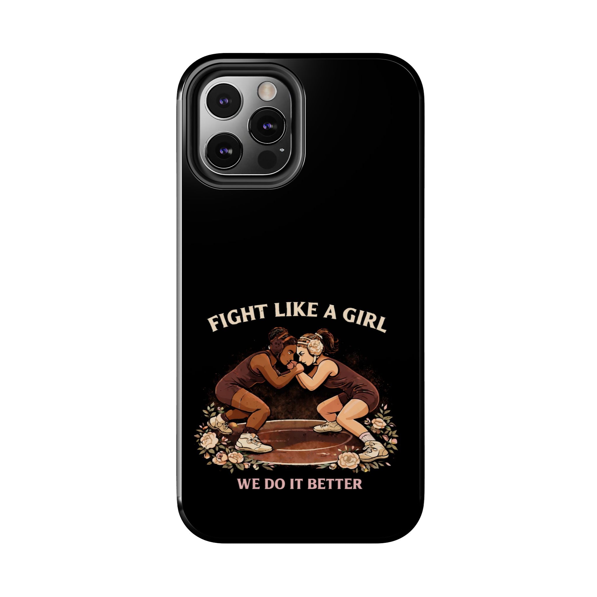 Phone Case — “Fight Like a Girl” Vintage Wrestlers Protective Phone Case