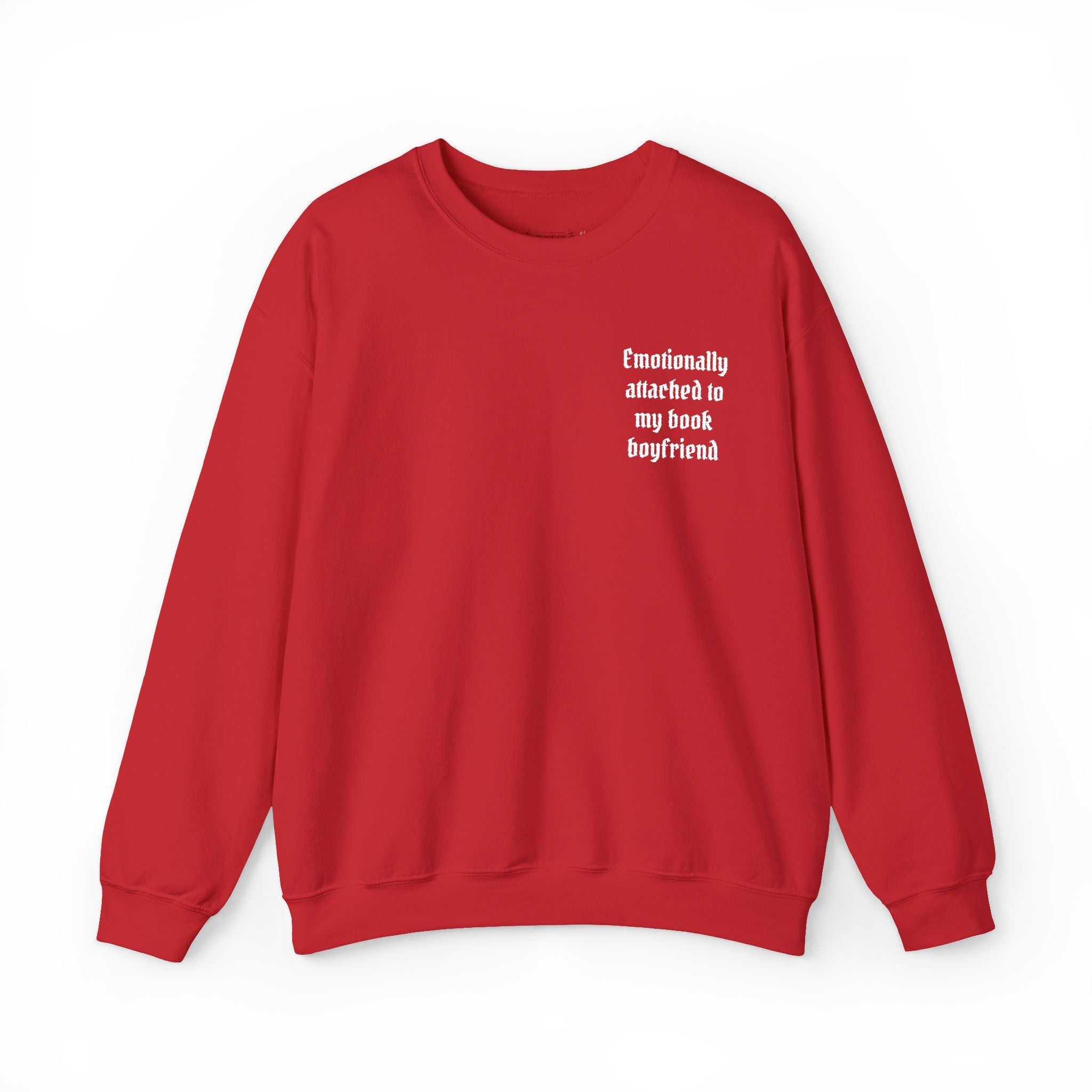 Crewneck Sweatshirt - "Friendship Awakened is My Best Boyfriend" Minimal Chest Graphic