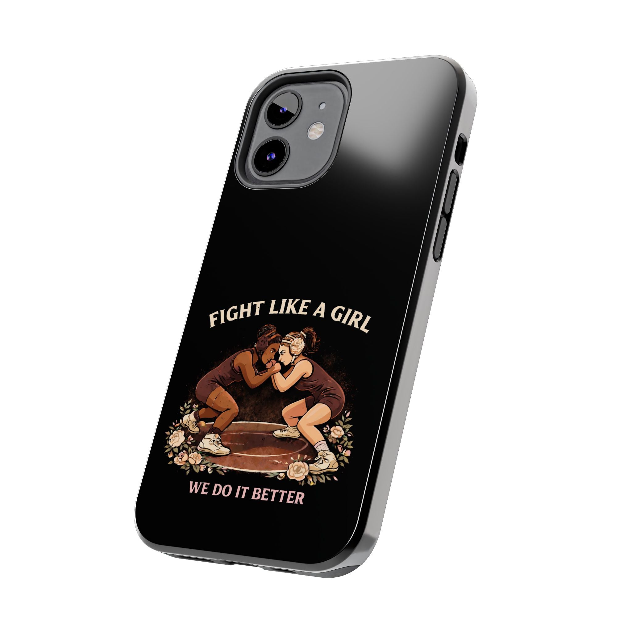 Phone Case — “Fight Like a Girl” Vintage Wrestlers Protective Phone Case
