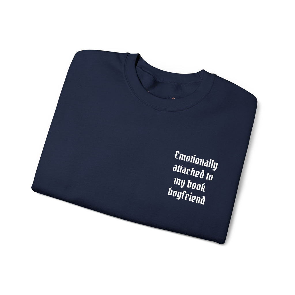 Crewneck Sweatshirt - "Friendship Awakened is My Best Boyfriend" Minimal Chest Graphic