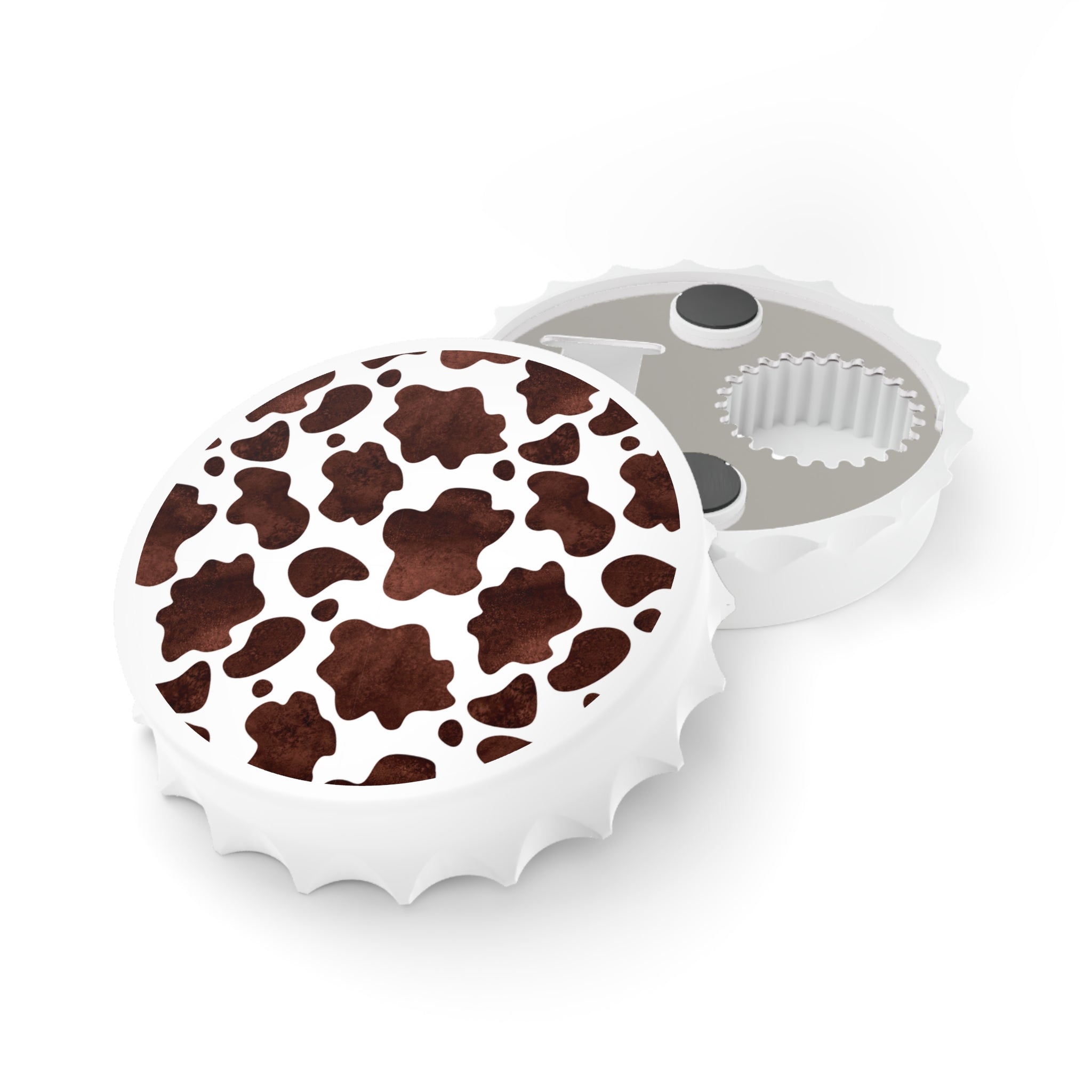 Cow Print Bottle Opener — Rustic Farmhouse Bar Tool