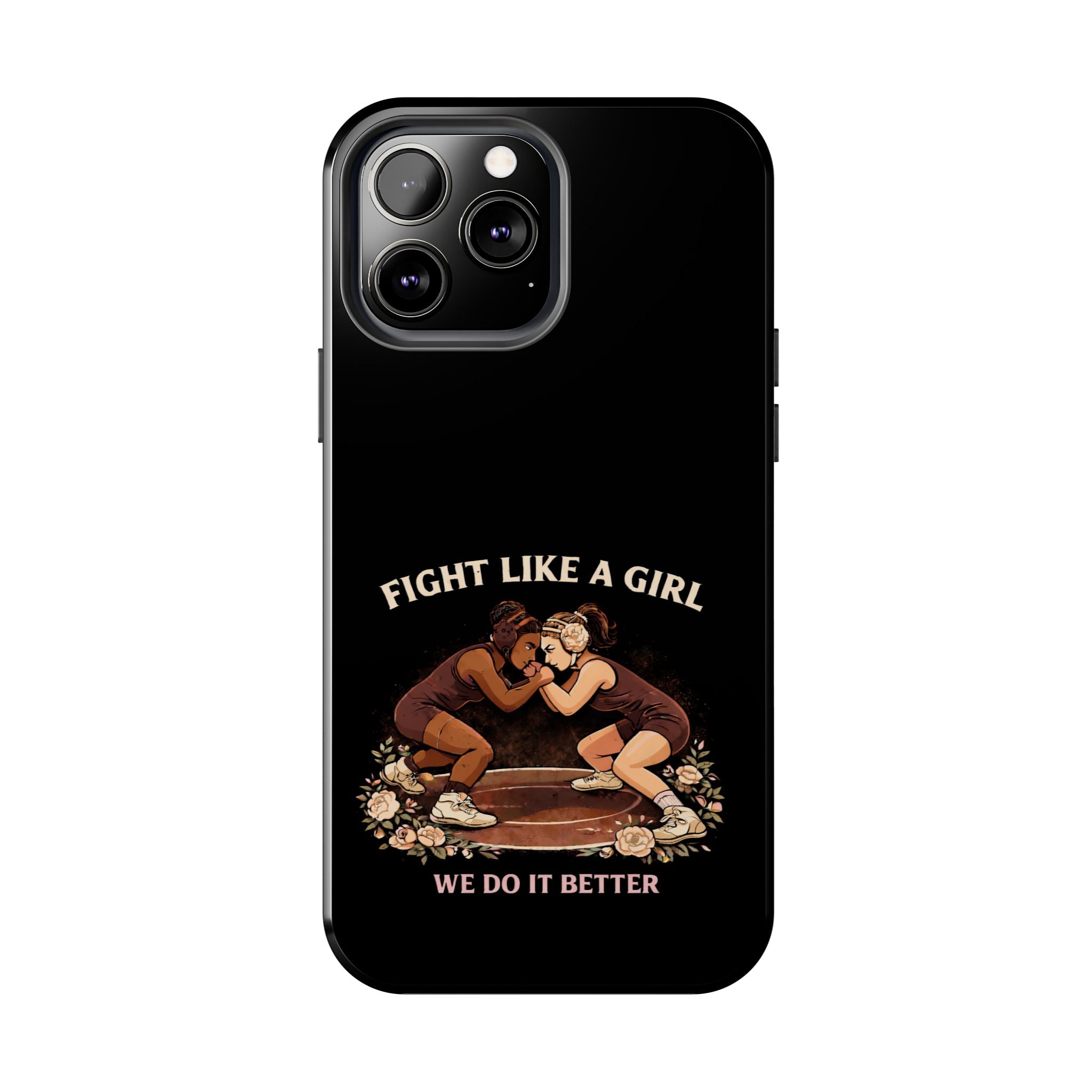Phone Case — “Fight Like a Girl” Vintage Wrestlers Protective Phone Case