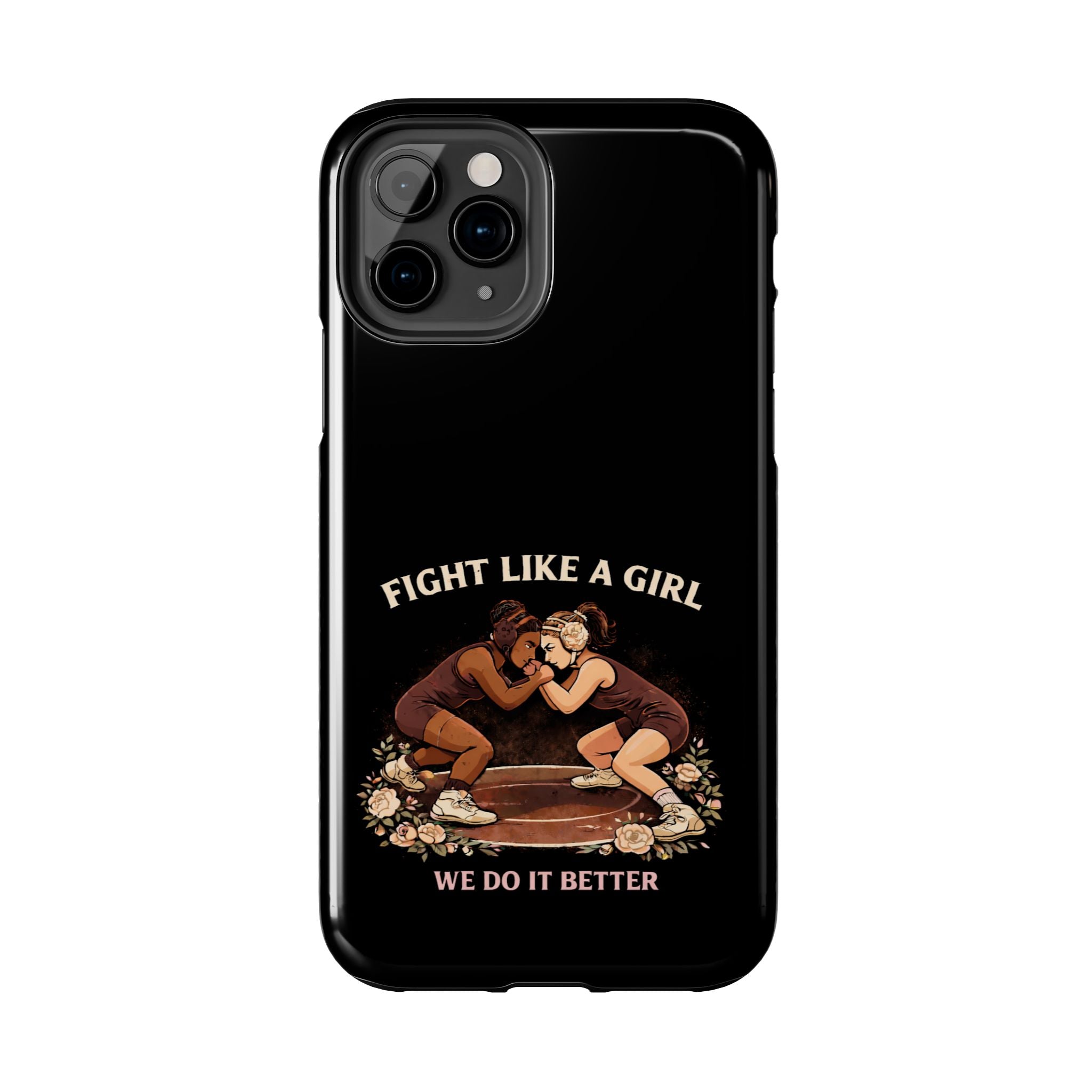 Phone Case — “Fight Like a Girl” Vintage Wrestlers Protective Phone Case