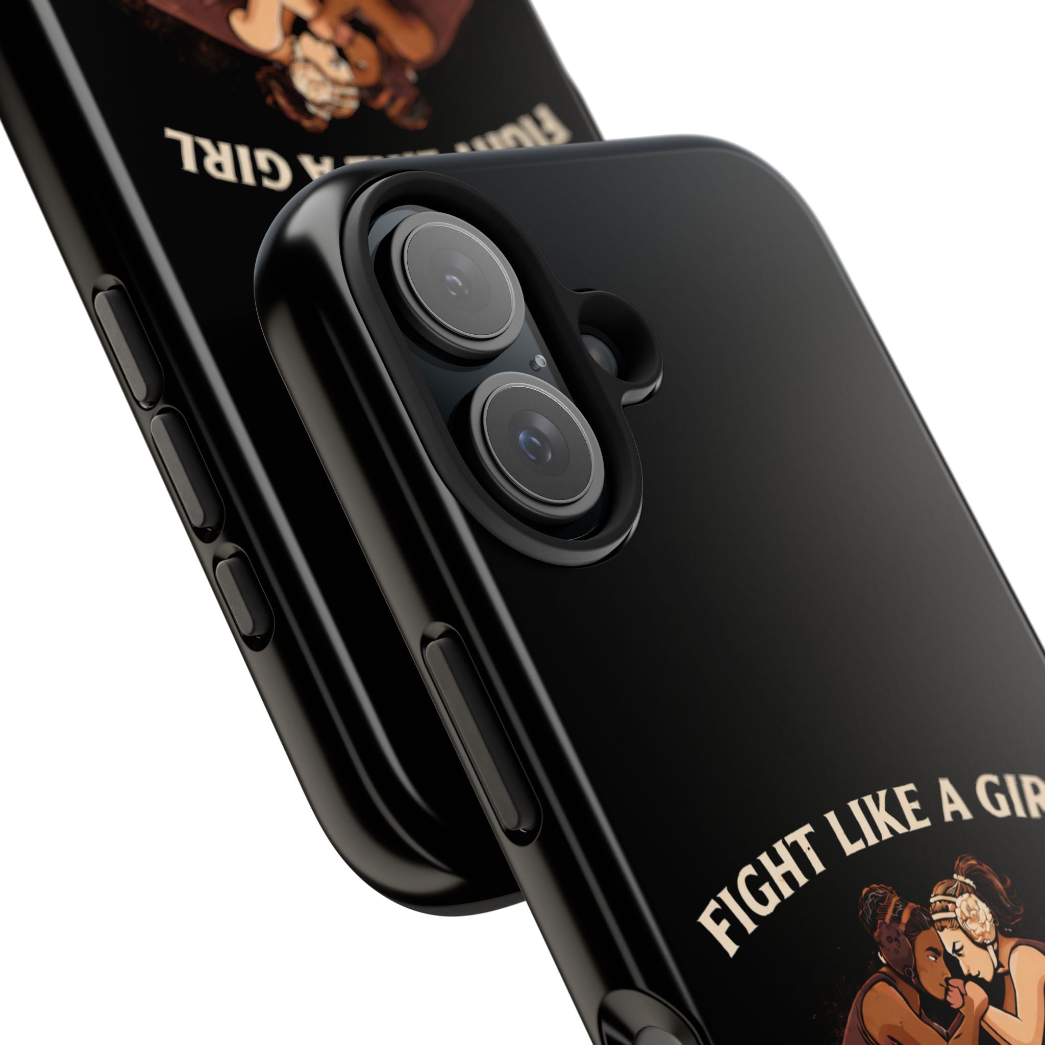 Phone Case — “Fight Like a Girl” Vintage Wrestlers Protective Phone Case