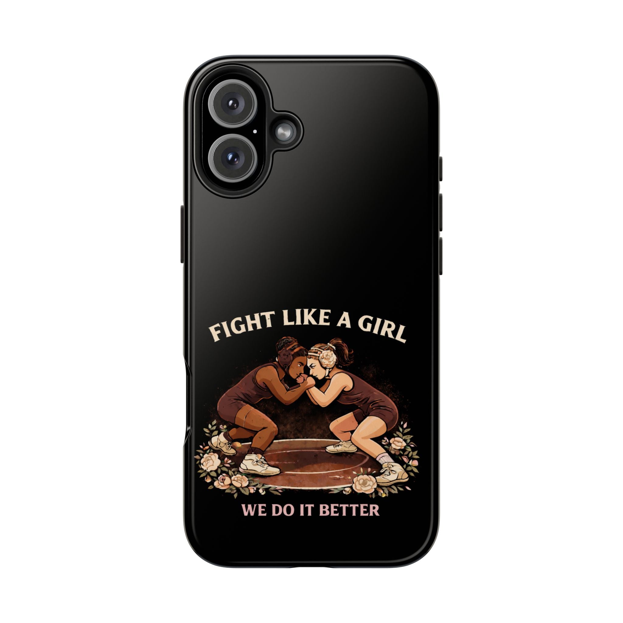 Phone Case — “Fight Like a Girl” Vintage Wrestlers Protective Phone Case