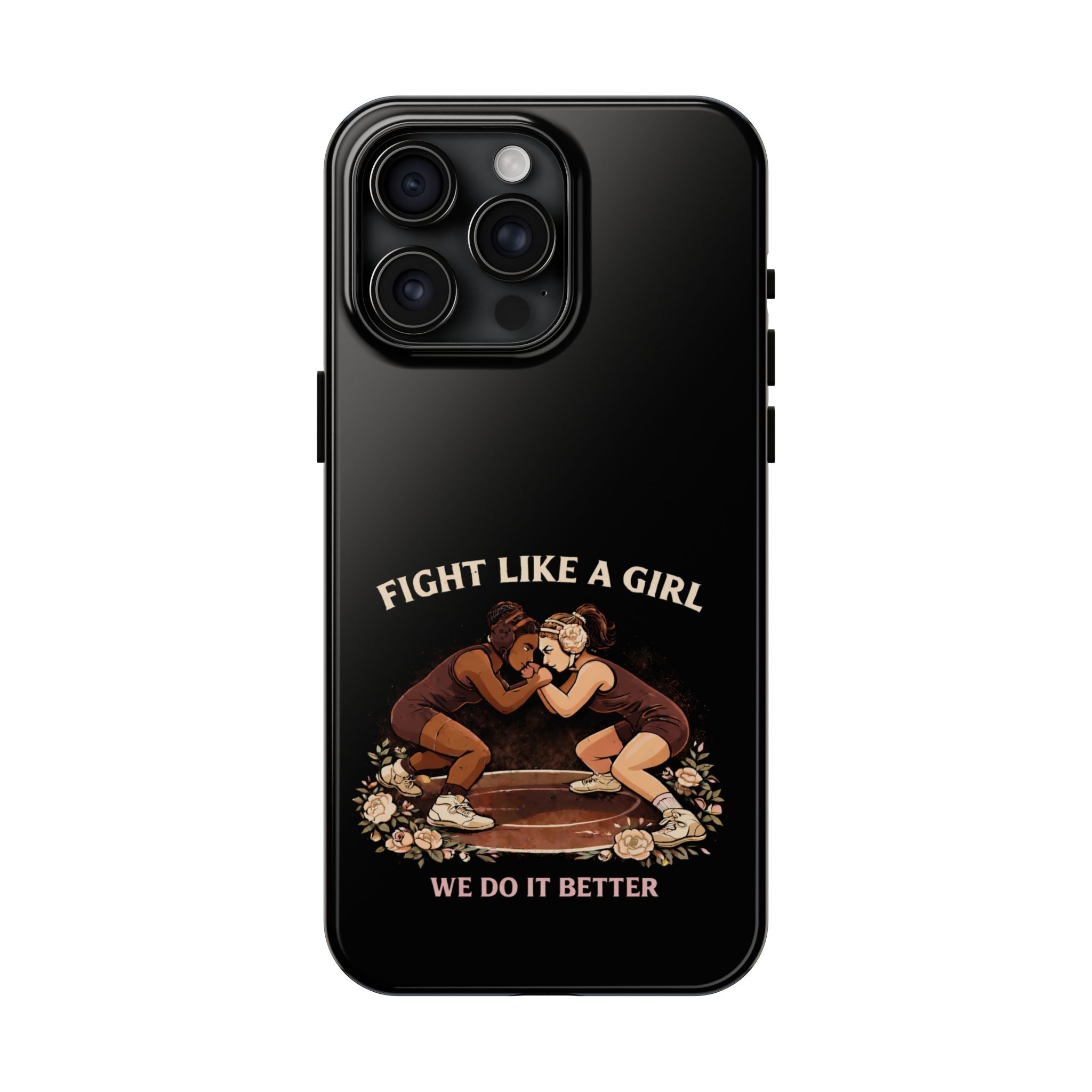 Phone Case — “Fight Like a Girl” Vintage Wrestlers Protective Phone Case