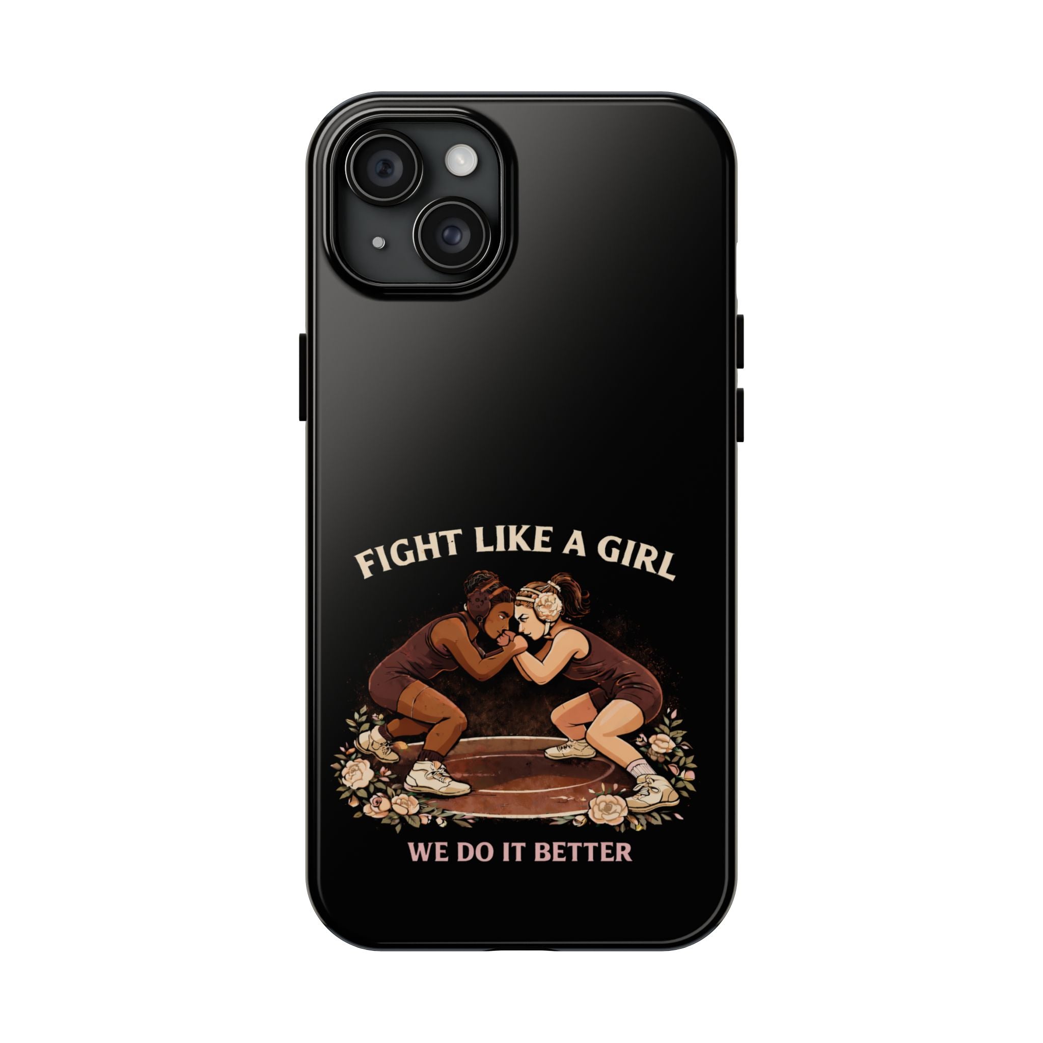 Phone Case — “Fight Like a Girl” Vintage Wrestlers Protective Phone Case