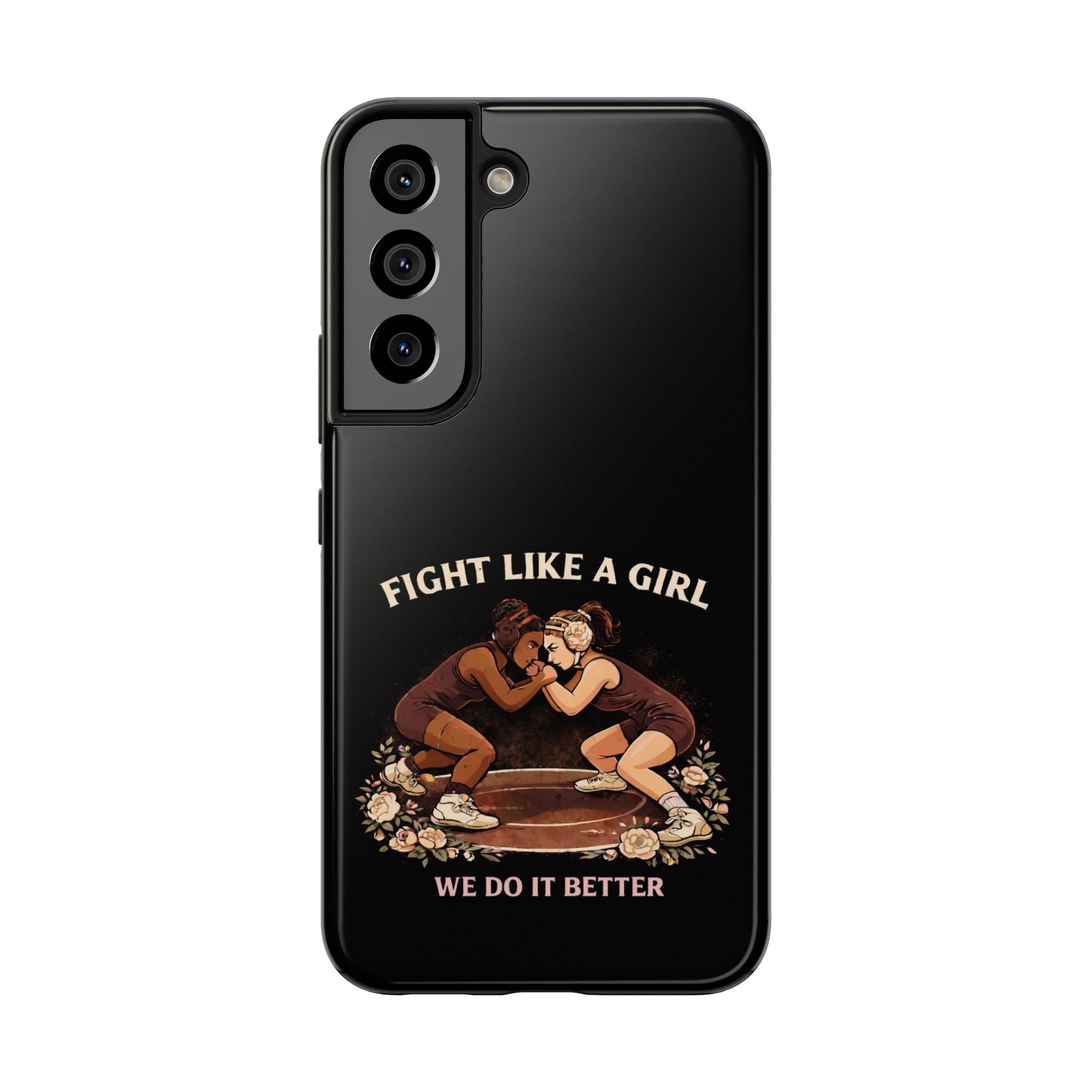 Phone Case — “Fight Like a Girl” Vintage Wrestlers Protective Phone Case