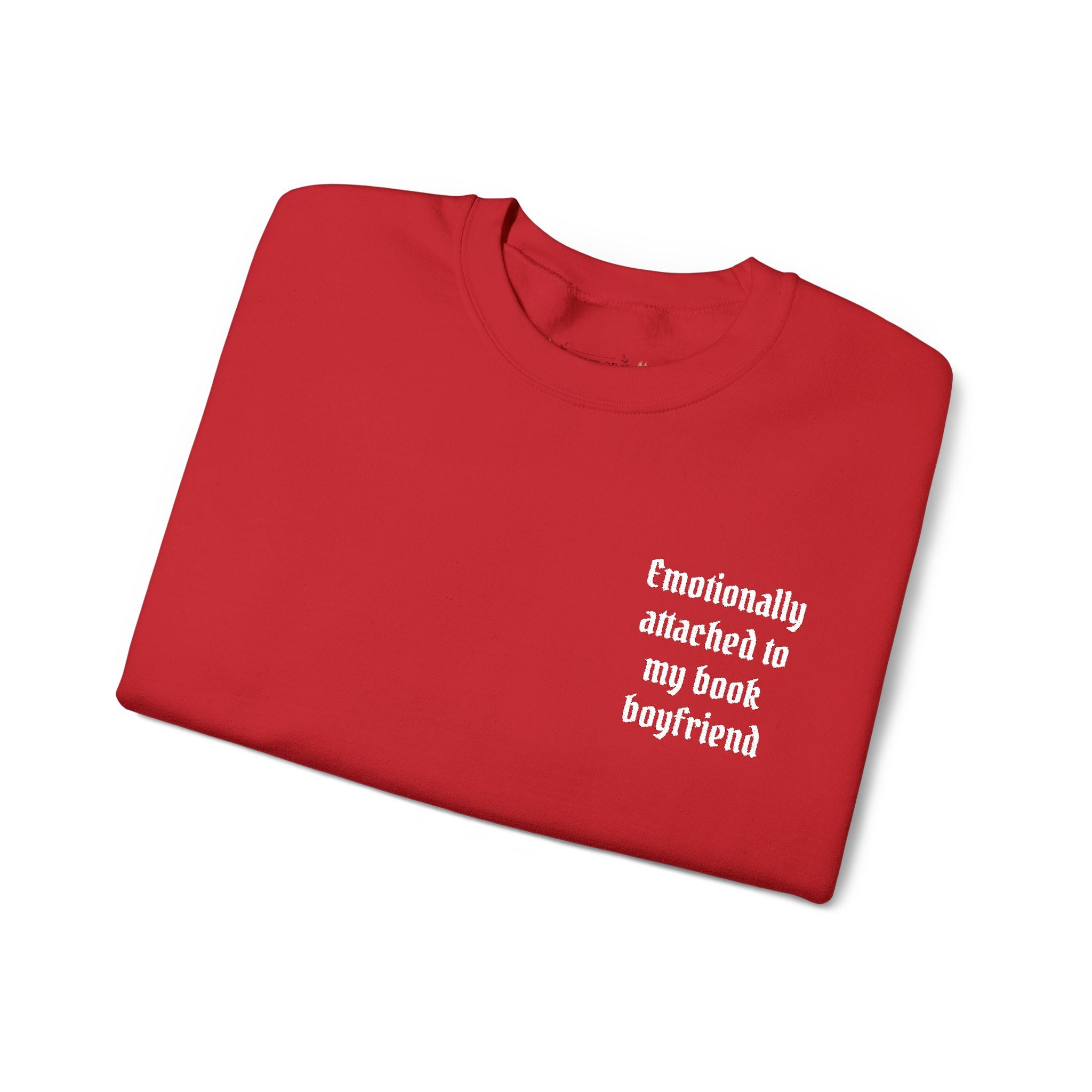 Crewneck Sweatshirt - "Friendship Awakened is My Best Boyfriend" Minimal Chest Graphic